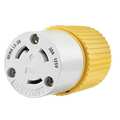 Zoro Select Locking Connector Yellow/White Nylon 30A L5-30R 70530NCCR