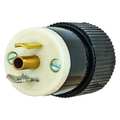 Zoro Select 15A Midget Locking Plug 2P 3W 125VAC ML-2P BK/WT 7594NP