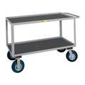Little Giant Steel Instrument Cart with Lipped Metal Shelves, Flat, 2 Shelves, 1,200 lb GLF-2436-9PM