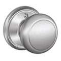 Schlage Satin Chrome Dummy Knob Lockset, Andover F170 AND 626