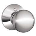 Schlage Chrome Dummy Knob Lockset, Orbit F170 ORB 625