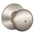 Schlage Knob Lockset, Mechanical, Privacy, Grd. 2 F40 PLY 619