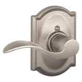Schlage Satin Nickel Dummy Lever Lockset, Accent/Camelot, Left Hand F170 ACC 619 CAM LH