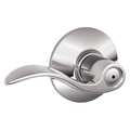 Schlage Residential Door Lever Lockset, Bright Nickel, Privacy F40 ACC 618