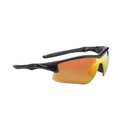 Honeywell Uvex Safety Glasses, Red Mirror Scratch-Resistant S4164