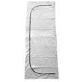 Classic Plastics Body Bag, 90" L x 36" W, White, Vinyl, PK18 MDBB