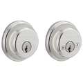 Schlage Deadbolt, Bright Chrome, Double Cylinder B62N 625