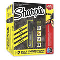 Sharpie Black Permanent Marker, Chisel Tip, 12 PK 2018344