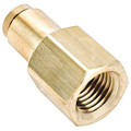 Parker Connector, Female, Brass, 1/4" Tube Size 66PTC-4-2