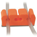 Sandel Cord Holder, Orange, PVC, 2-3/4" L, PK100 1117