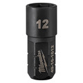 Milwaukee Tool Not Applicable Drive Impact Socket 12 mm Size, Short Socket, Black Oxide 49-16-1612