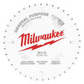 Milwaukee Tool 8-1/2" 40T General Purpose Circular Saw Blade 48-40-0824