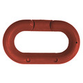 Zoro Select Chain Link, Red, 3" Size, Plastic 80705-10
