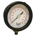 Winters Pressure Gauge, 0 to 15 psi, 1/4 in MNPT, Black PCC601C