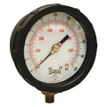 Winters Pressure Gauge, 0 to 100 psi, 1/4 in MNPT, Black PCC604C