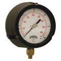 Winters Pressure Gauge, 0 to 60 psi, 1/4 in MNPT, Black PPC5083-G-SG.