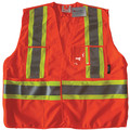 Condor Safety Vest, Orange/Red, L/XL, Polyester 491T05