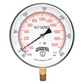 Winters Compound Gauge, -30 to 0 to 300 psi, 1/4 in MNPT, Silver PCT334