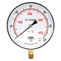 Winters Pressure Gauge, 0 to 600 psi, 1/4 in MNPT, Silver PCT331