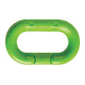 Zoro Select Chain Link, Green, 3" Size, Plastic 80714-10