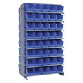 Quantum Storage Systems Steel Pick Rack, 36 in W x 64 in H x 36 in D, 8 Shelves, Red QPRD-204RD