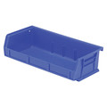 Quantum Storage Systems 60 lb Hang & Stack Storage Bin, polypropylene, 11 in W, 3 in H, 5 3/8 in L, Blue QUS232BL