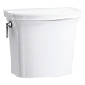 Kohler Toilet Tank, 1.28 gpf, Gravity Fed Single Flush, White K-4143-0