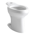 Kohler Toilet Bowl, 1.6 gpf, Gravity Fed, Floor Mount Mount, Elongated, White K-4304-0