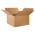Zoro Select Corrugated Boxes, 24" x 24" x 14", Kraft, 10/Bundle 493U19