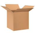 Zoro Select Corrugated Boxes, 28" x 28" x 28", Kraft, 5/Bundle 493U41