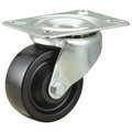 Zoro Select Standard Plate Caster, Swivel, 225 lb. 493W80