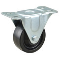 Zoro Select Standard Plate Caster, Rigid, 225 lb. 493W82