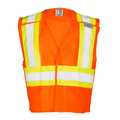 Kishigo Medium Class 2 Fleece Breakaway High Visibility Vest, Orange 1176-M