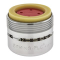 Spring-Flo 2.2 gpm Aerated Outlet, 15/16 in - 27, 55/64 in - 27 Thread Size, Chrome, Brass 1502005