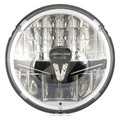Maxxima Headlight, 500 lm, 4-7/64" W, LED, Black VHL-07DRL