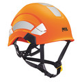 Petzl Front Brim Hard Hat, Type 1, Class E, Ratchet (6-Point), Hi-Vis Orange A010DA01