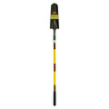 Structron 14 ga Forward Turn Step Drain Spade Shovel, Steel Blade, 48 in L Yellow Fiberglass Handle 49558