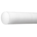 Zoro Select White Acetal Plastic Rod 4 ft L, 3/8 in Dia. BULK-PR-AC-174