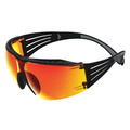 3M Safety Glasses, Orange Mirror Anti-Fog, Scratch-Resistant SF416XAS-BLK