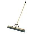 Rubbermaid Commercial 36 in Sweep Face Broom, Stiff, Synthetic, Gray, 60 in L Handle 2040044