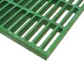 Fibergrate Molded Grating, 36 in Span, Grit-Top Surface, Corvex Resin, Green 878840