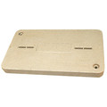 Quazite Underground Enclosure Cover, Blank Cover, 15-1/2 x 25 Enclosure, 8000 lbs., Polymer Concrete PG1324CA0009