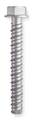 Red Head Tapcon LDT Concrete Screw, 1/2" Dia., Hex, 5 in L, 410 Stainless Steel Zinc Plated, 25 PK SLDT-1250