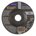 Norton Abrasives Depressed Center Wheels, Type 27, 4 1/2 in Dia, 0.25 in Thick, 7/8 in Arbor Hole Size 66252842034