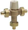 Watts Mixing Valve, Brass, 20 gpm At 125 psi 3/4 LF MMV-PEX