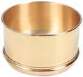 Humboldt Separator Pan, Brass, 8 In Dia, 4 In Deep 5DPF7