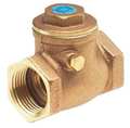 Milwaukee Valve 1" Threaded Low Lead Bronze Swing Check Valve UP509 1