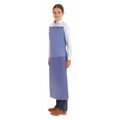 Ansell Bib Apron, Blue, 54 In. L, Vinyl 56-001