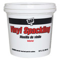 Dap Vinyl Spackling Paste, 1 qt, Tub, White, Vinyl Spackling 12132