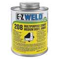 Ez Weld Cement, 16 Oz, Amber, PVC, CPVC, ABS 20803